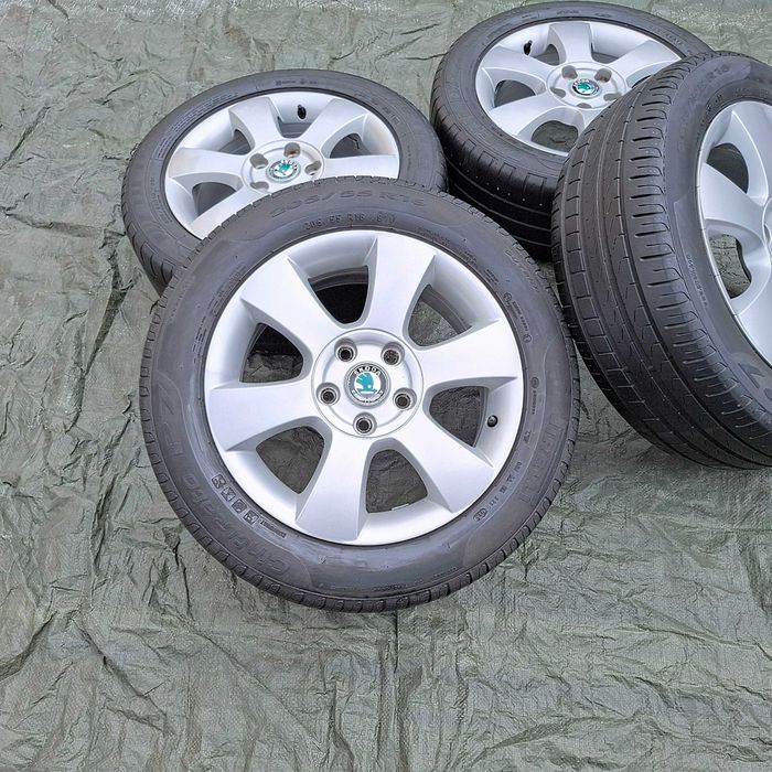 Roți VW Skoda 205/55 R16 5x112 16" Octavia YETI Golf 6 7 Jetta aliaj