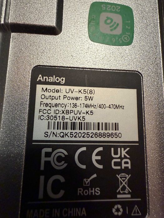 Statie Vhf UHF CB Quansheng uv-k5(8) V1