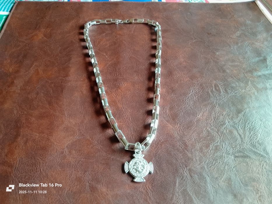 Сребърен Синджир със Висулка-98грама.