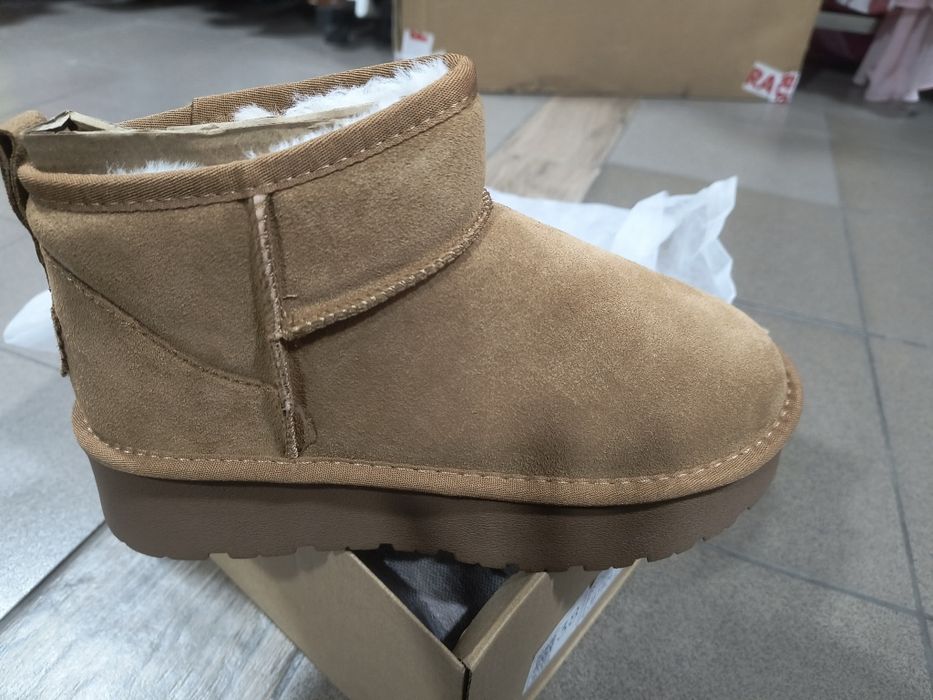 Cizme din piele naturala întoarsă