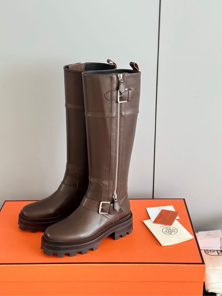 Кожаные сапоги Hermès