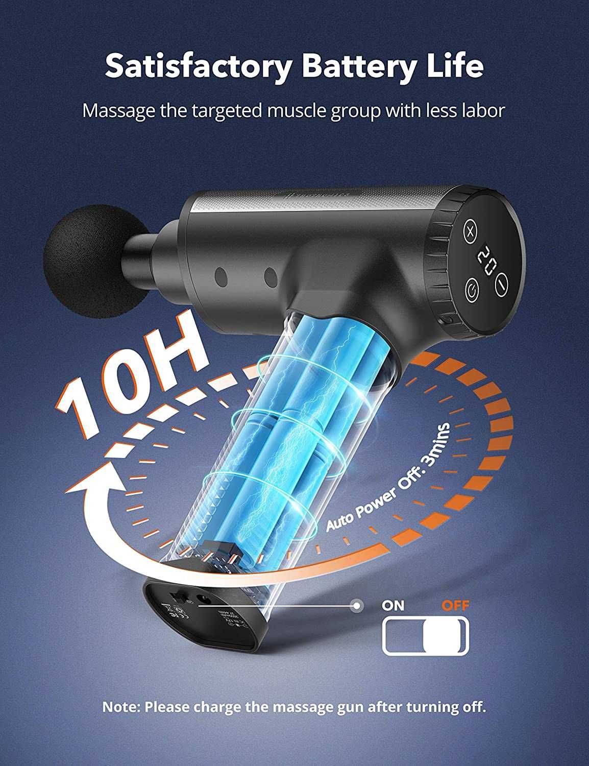 TaoTronics Muscle Massage Gun вибрационен масажен пистолет