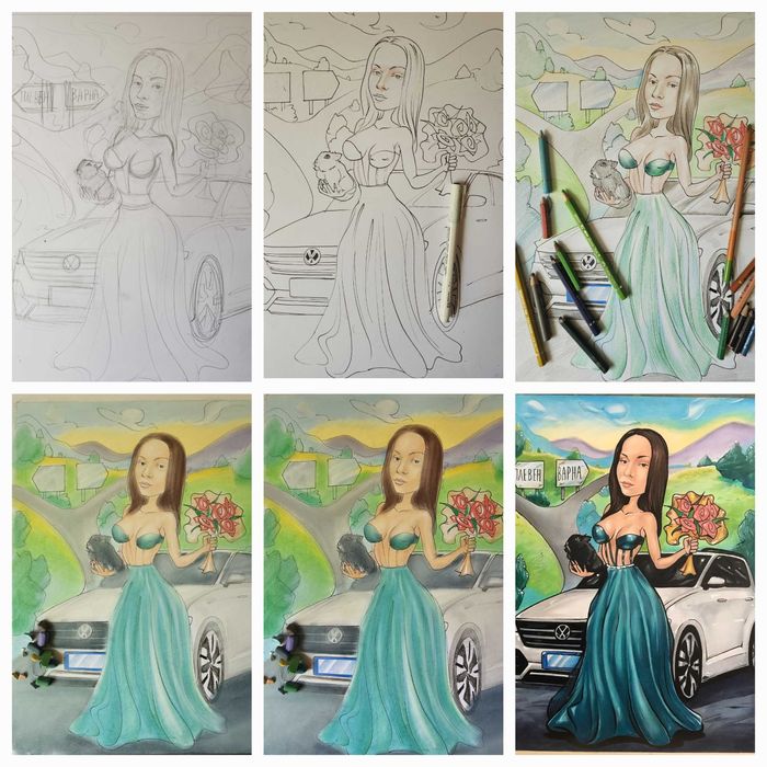 Ръчно Рисувани Карикатури