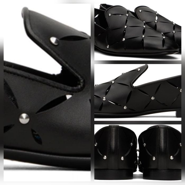 Pantofi Piele Versace Perforati cu Tinte / UNICAT