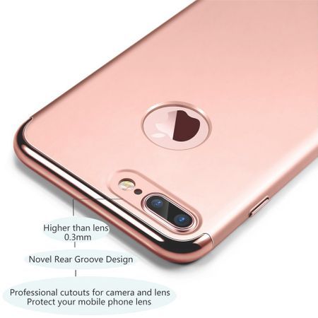 Husa telefon Iphone 7 ofera protectie 3in1 Ultrasubtire - Lux Rose