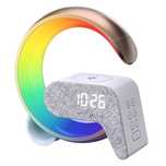 Lampa smart LED RGB cu incarcator wireless 3 in 1 10W