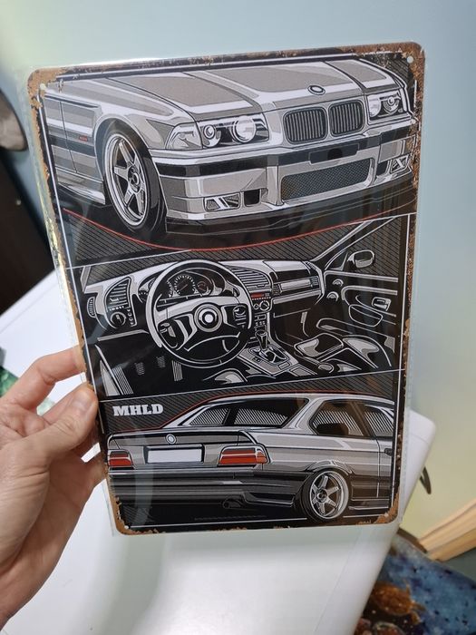 bmw e 36 Метална табела
