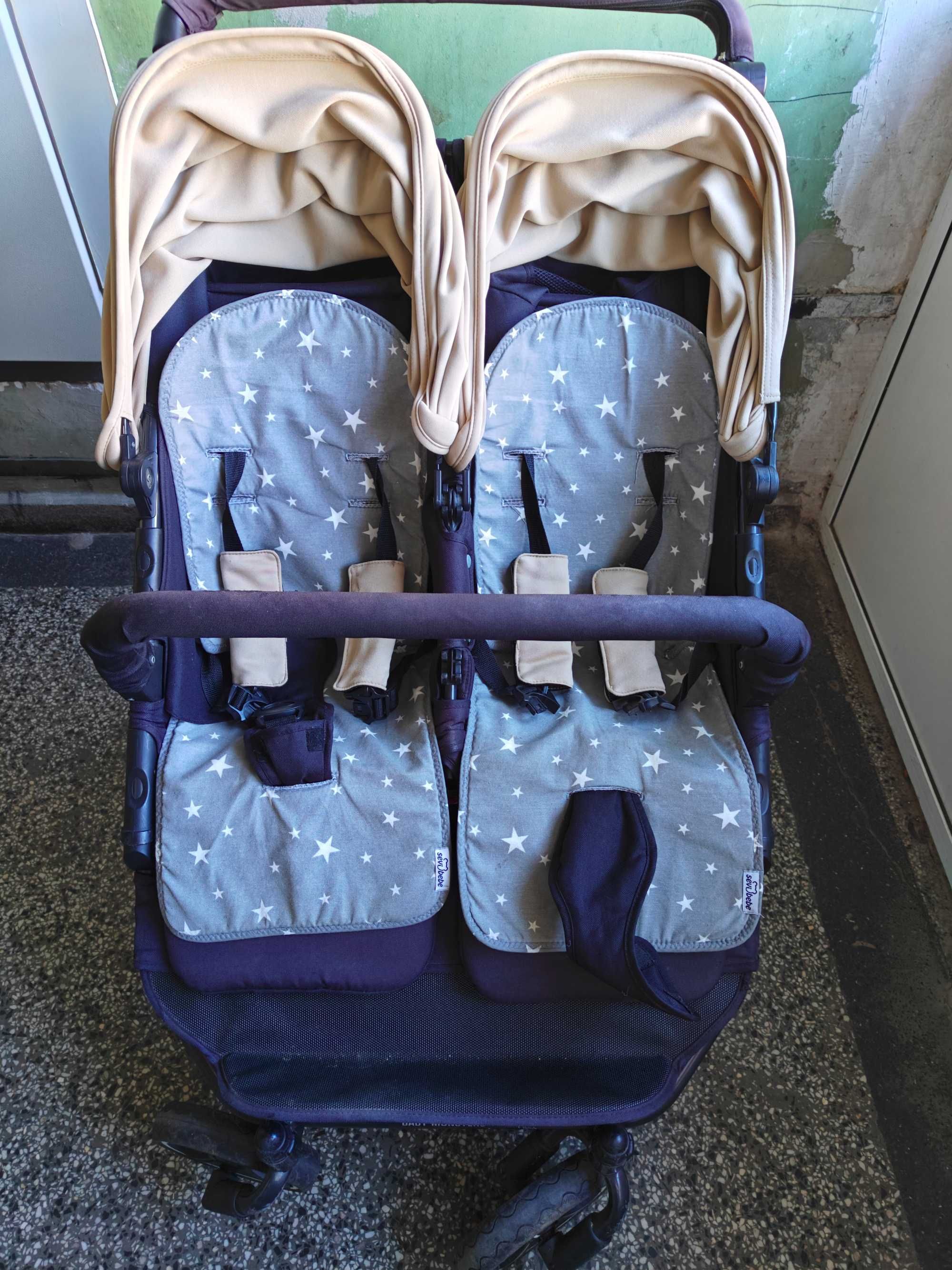 Детска количка за близнаци Easy Twin 3