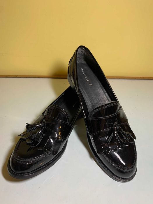 Pantofi de dama, marca Roberto Santi, din lac, marimea 40