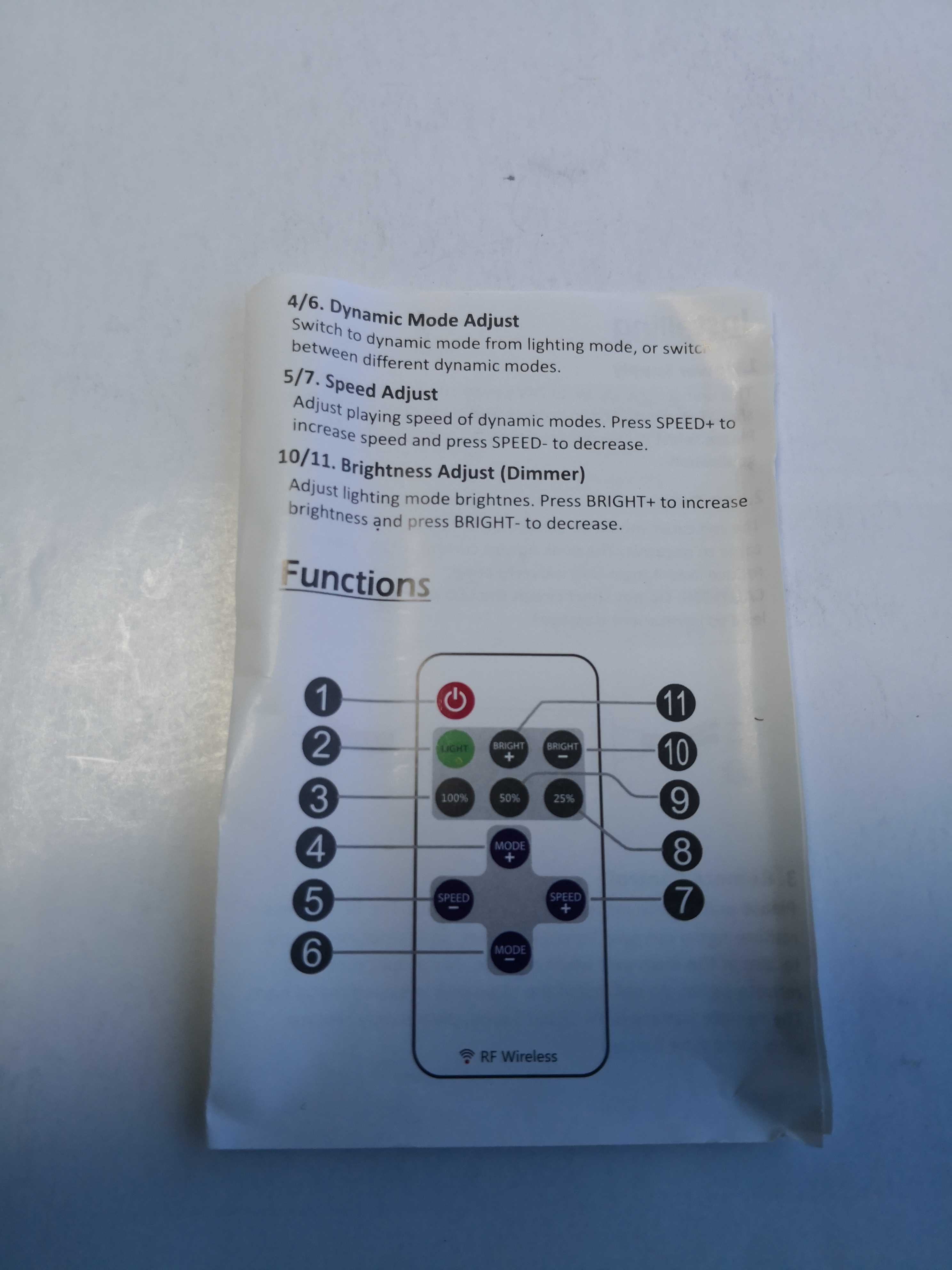 Controler banda led monocolor cu telecomanda