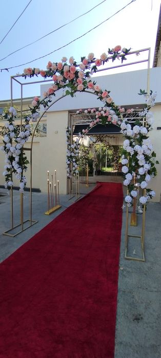 Оформления хизмати ту'й ва маросимлар учун Хар хил турдаги гул безакла