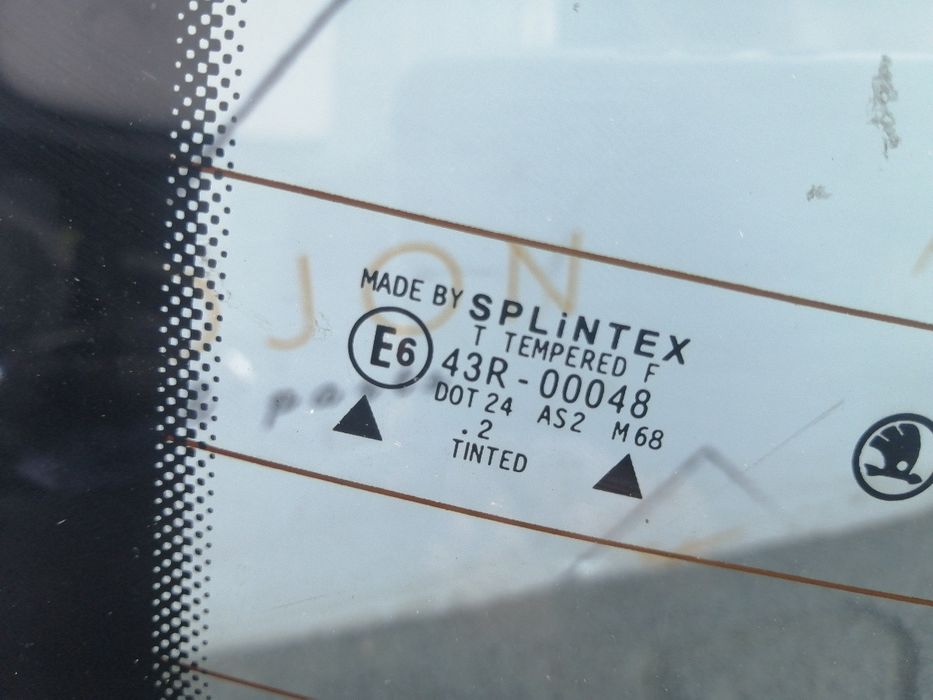 Luneta SKODA FABIA Saloon (6Y3) [ 1999 - 2007 ] SPLINTEX 43R-00048 OEM