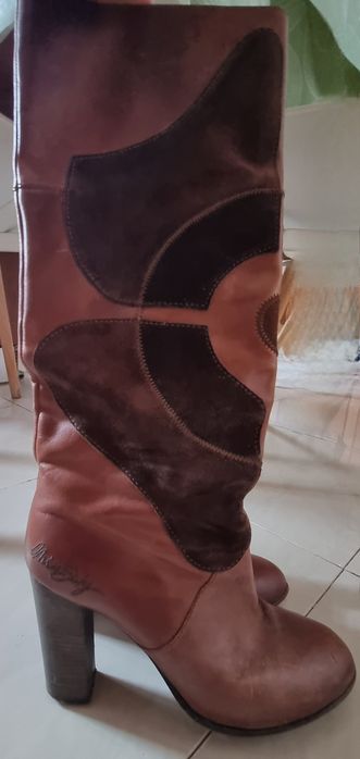 Кожени ботуши  Miss Sixty