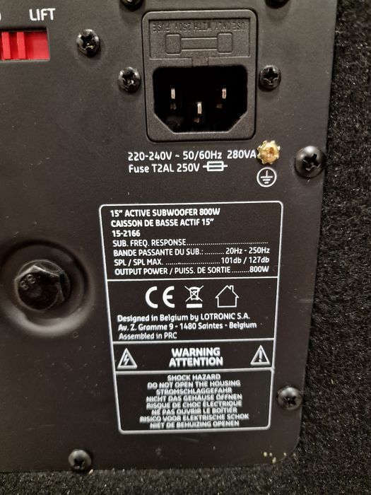 Subwoofer Activ IBIZA SUB15A 800W 15 toli