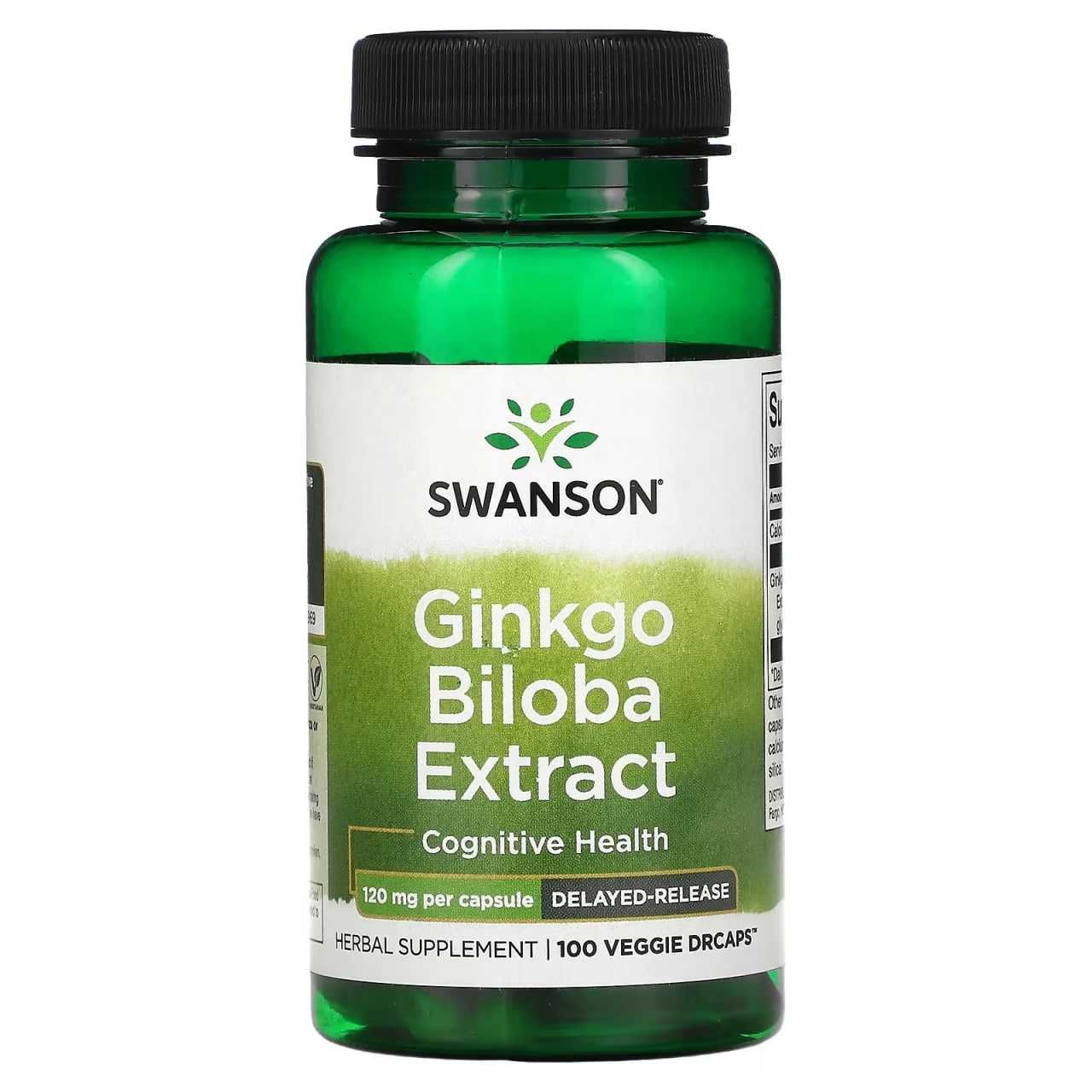 Swanson, Экстракт гинкго билоба, 120 мг, Ginkgo biloba extract. гинко