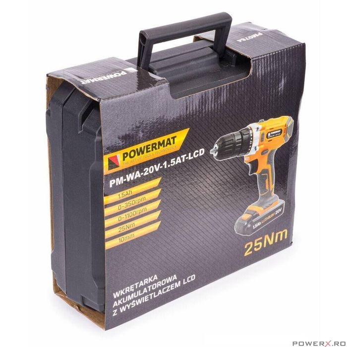 Filetanta afisaj LCD 2, acumulatori 20V1.5Ah, bormasina pentru gaurit,