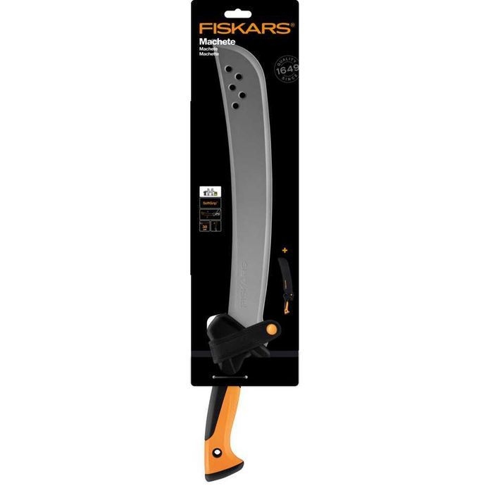 Maceta Fiskars Solid, 61.7 cm, negru/portocaliu, ORIGINALA Sigilata.