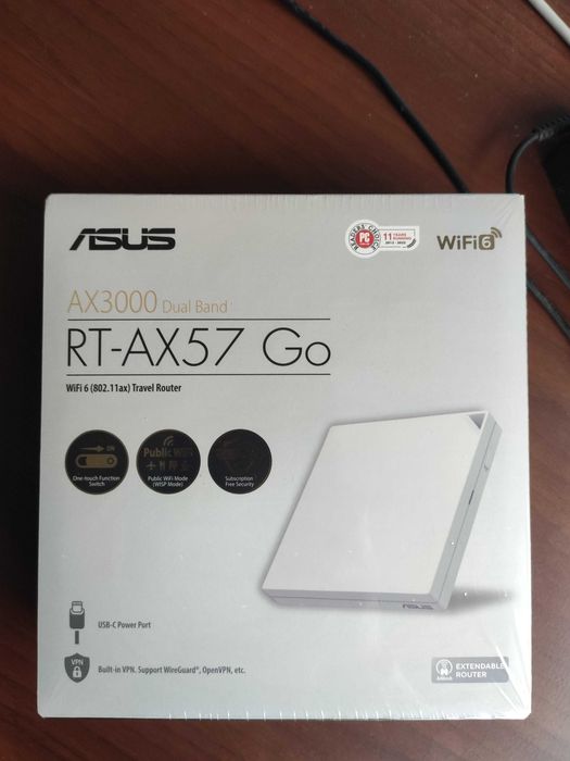 Asus AX57 Go Travel Router Gigabit AX3000 Cutie Sigilata Garantie
