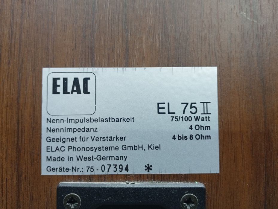 Тонколони ELAC EL-75II
