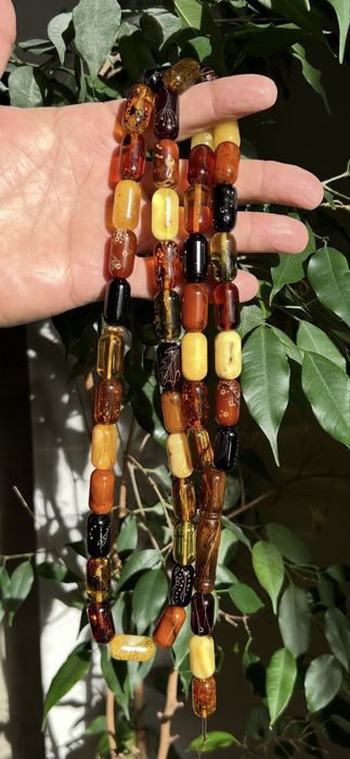 Броеница кехлибар 45 зърна