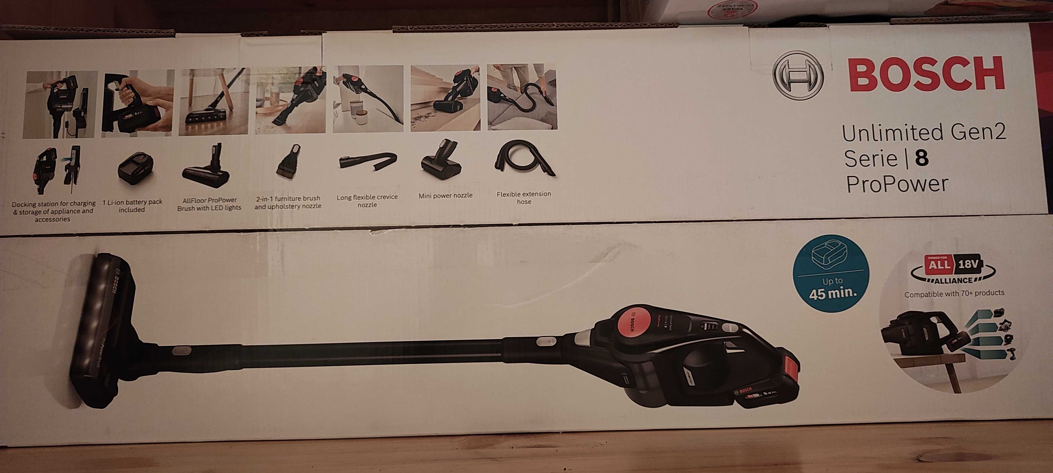 Прахосмукачка Bosh Unlimited Gen 2 ProPower