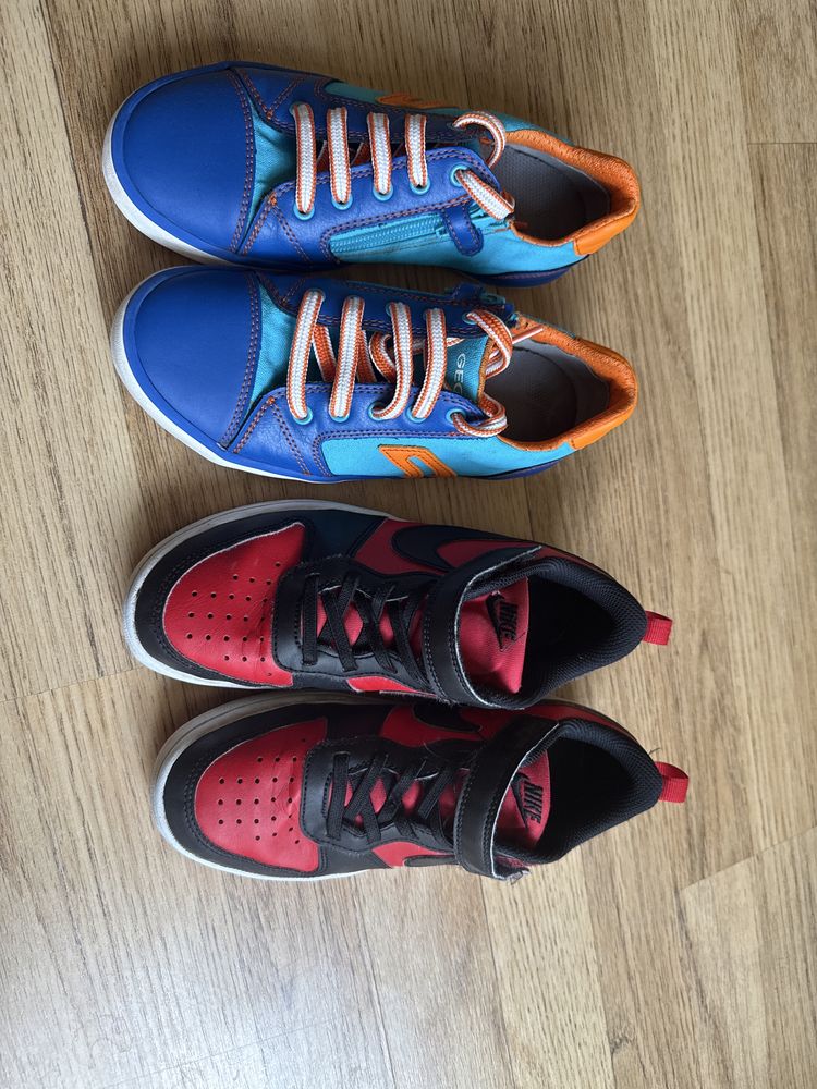 Обувки Nike и Geox