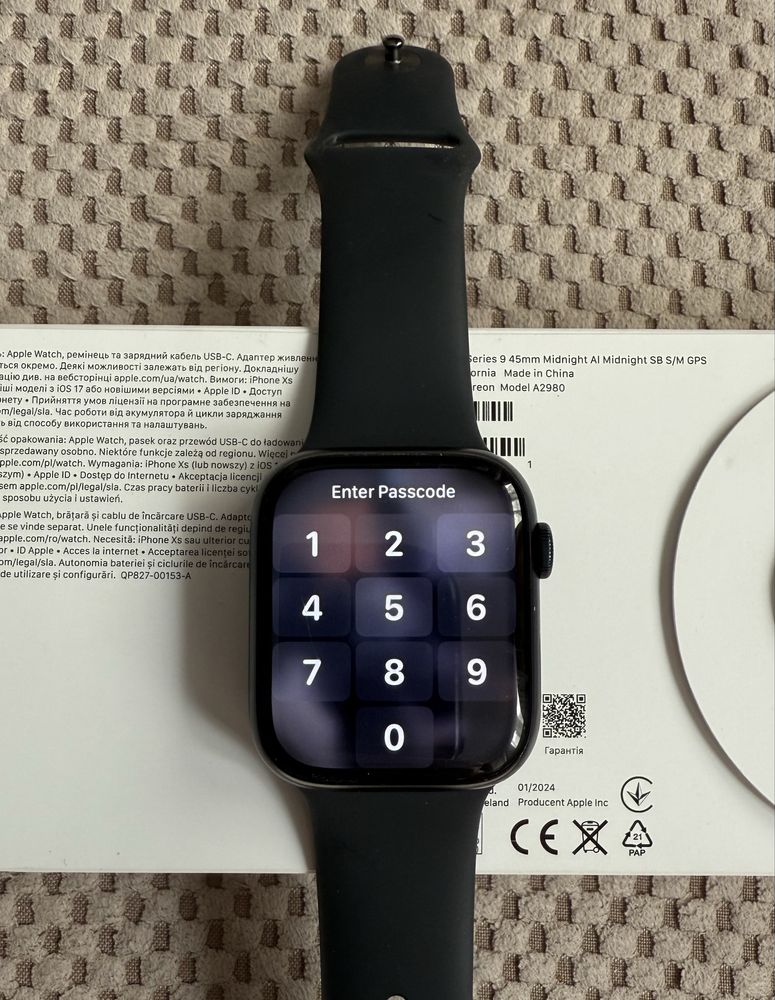 Apple watch 9  45 mm GPS