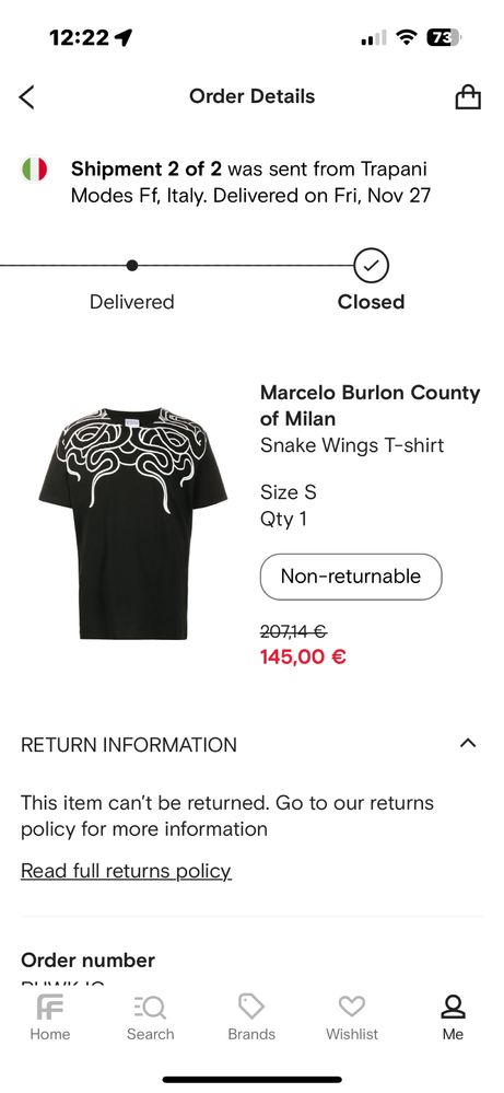 Tricou Marcelo Burlon original Farfetch