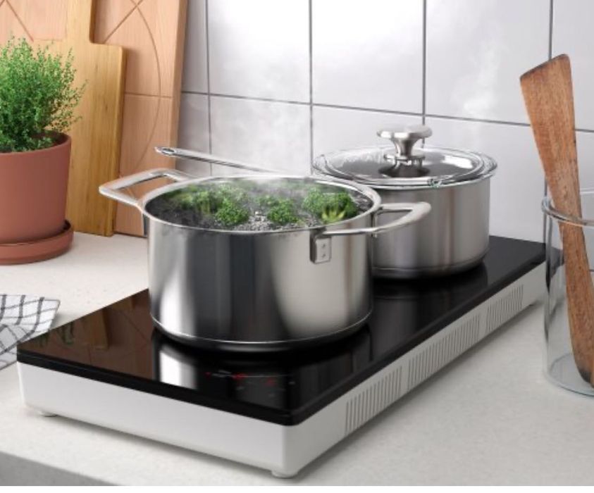 Индукционен котлон с две зони (преносим)