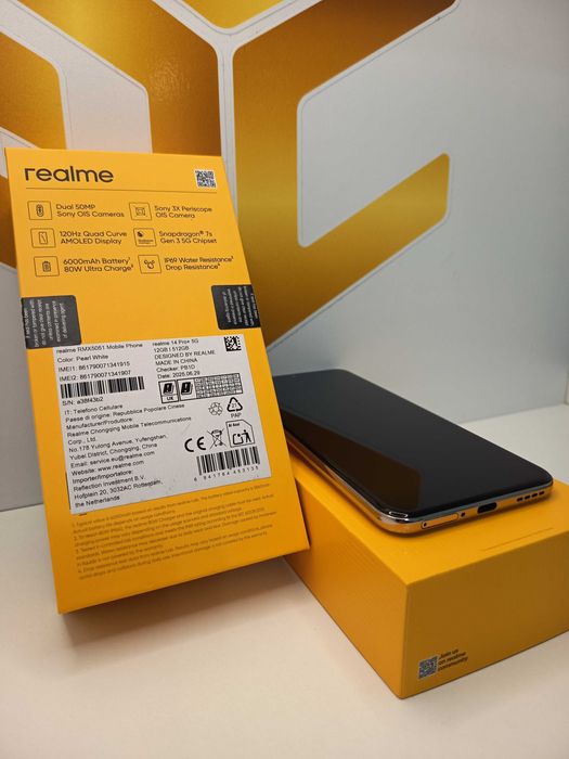 Realme 14 Pro Plus 5G 12GB RAM/512GB/Pearl White/Cutie/ca NOU! ID9153