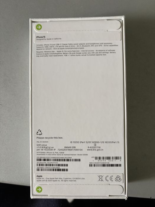 Iphone 15 128GB roz sigilat!