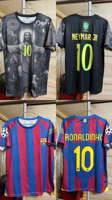 Tricouri de fotbal Real Madrid, Barcelona, PSG, Brazilia, Portugalia