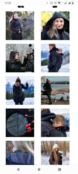 Geaca gravide babywearing Liliputi 4 in 1 marimea M Negru