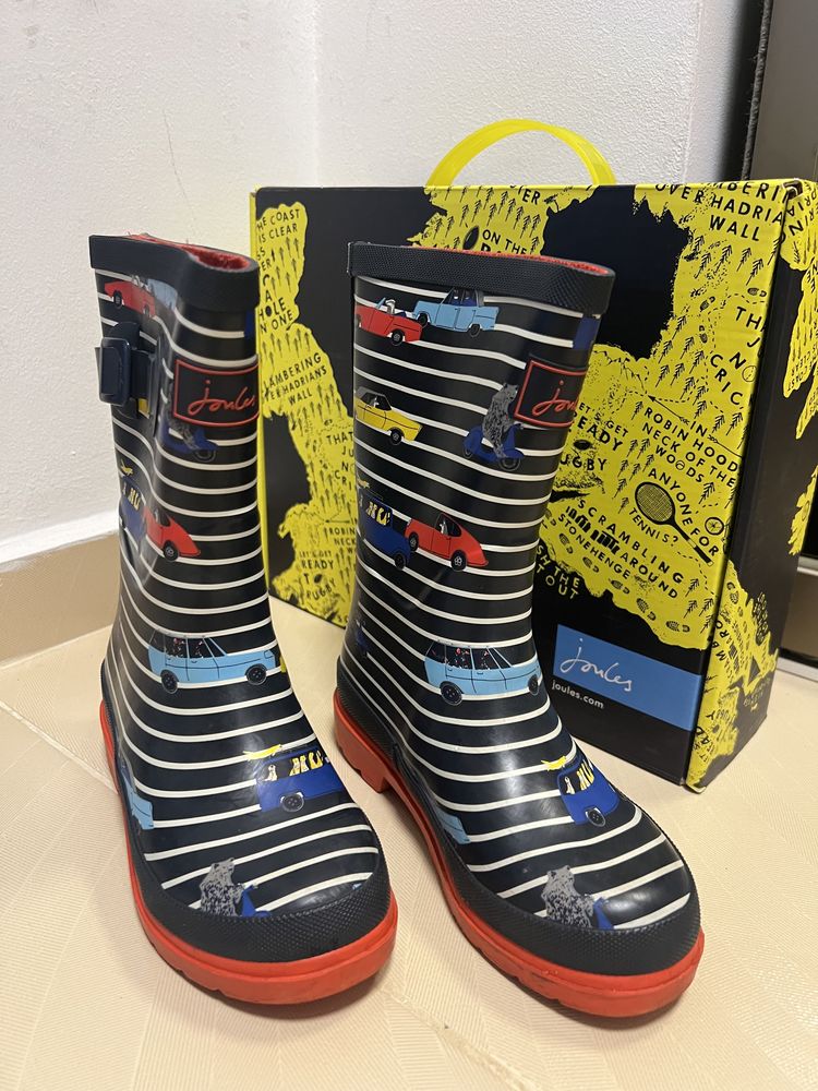 Cizme de cauciuc, noi, in cutie, marca Joules