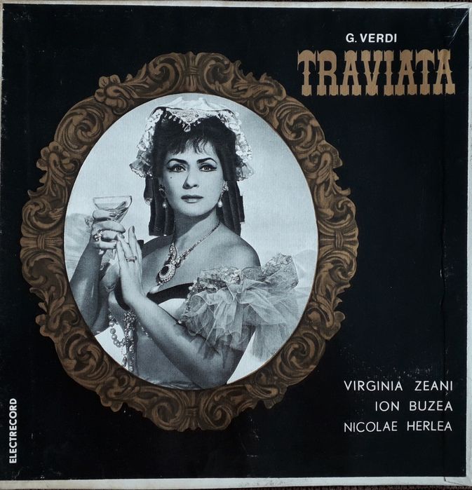 Traviata cu Virginia Zeani,  Gabriela Cegolea, discuri vinil