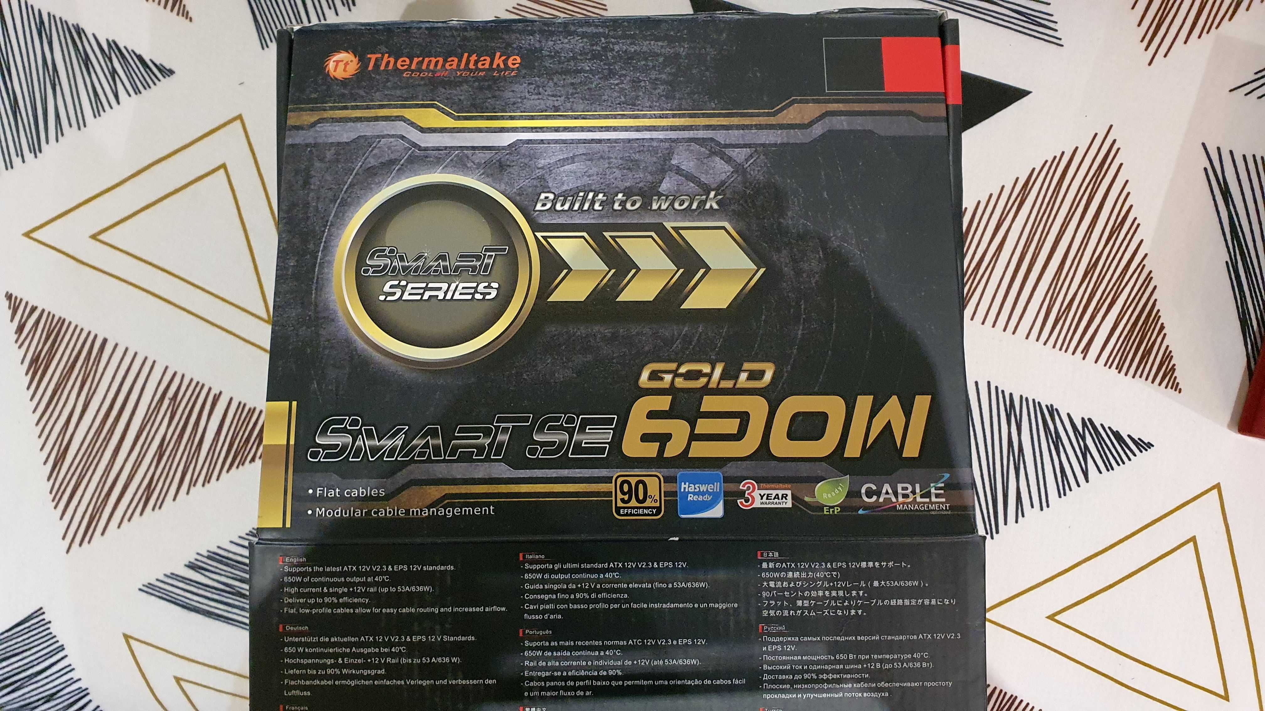 Sursa PC Thermaltake Smart SE 630W Modulara GOLD 90% Eficienta