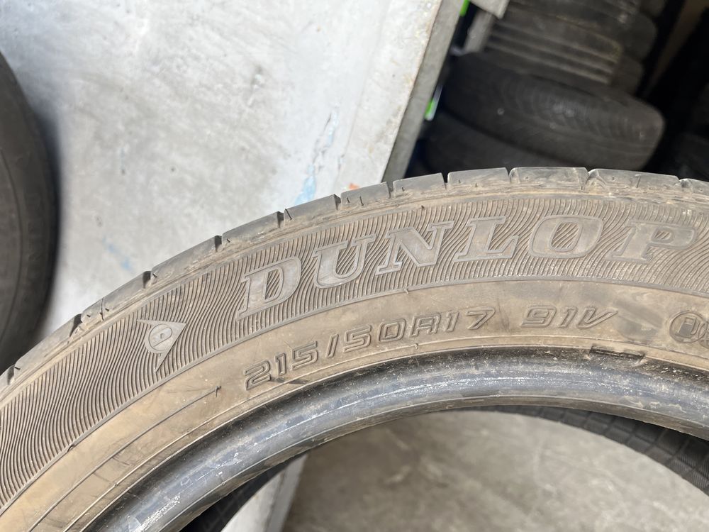 4 бр. летни гуми 215/50/17 Dunlop 6 mm DOT 3816
