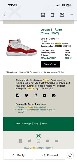 Jordan 11 Red Cherry [Originali], Marimea 42,5
