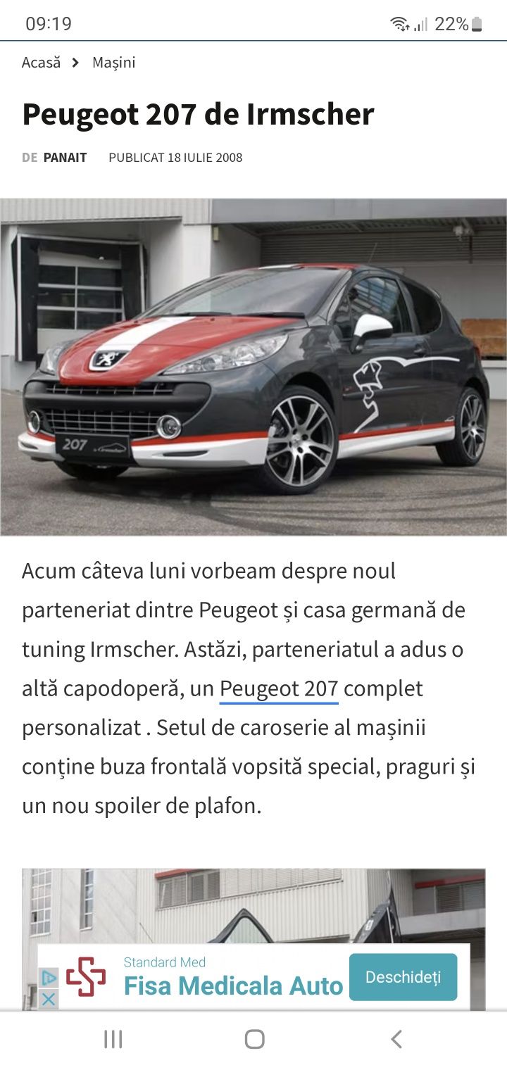 Pachet Gti Peugeot 207  Irmscher
