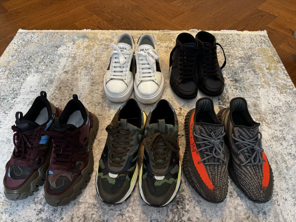 Lot adidasi Prada / Valentino/ Yeezy nr. 44 originali 100%