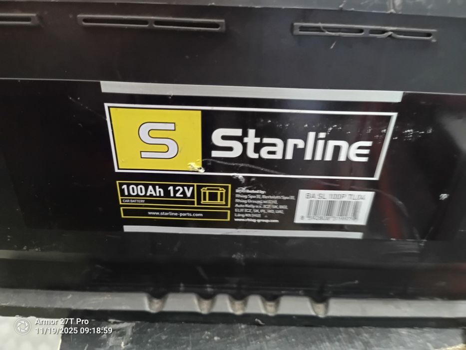 Акумулатор starline 100Ah,като нов