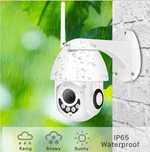 Безжична външна въртяща PTZ WIFI Full HD IP camera камера Lens