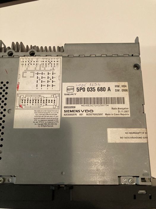 Оригинална навигация за VAG групата RNS