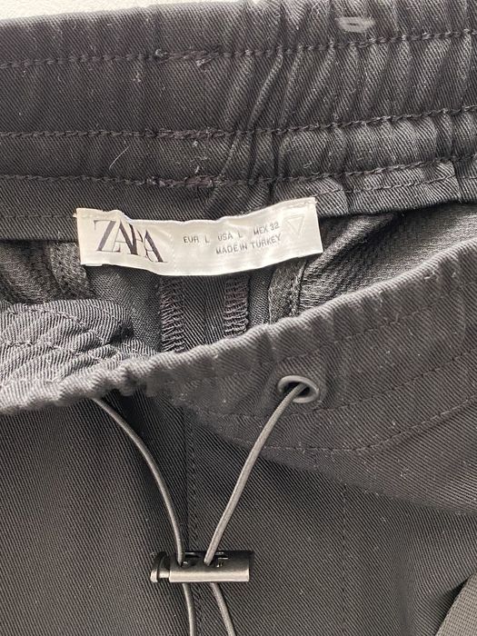 Черен панталон ZARA, Размер L 32, нов, неносен