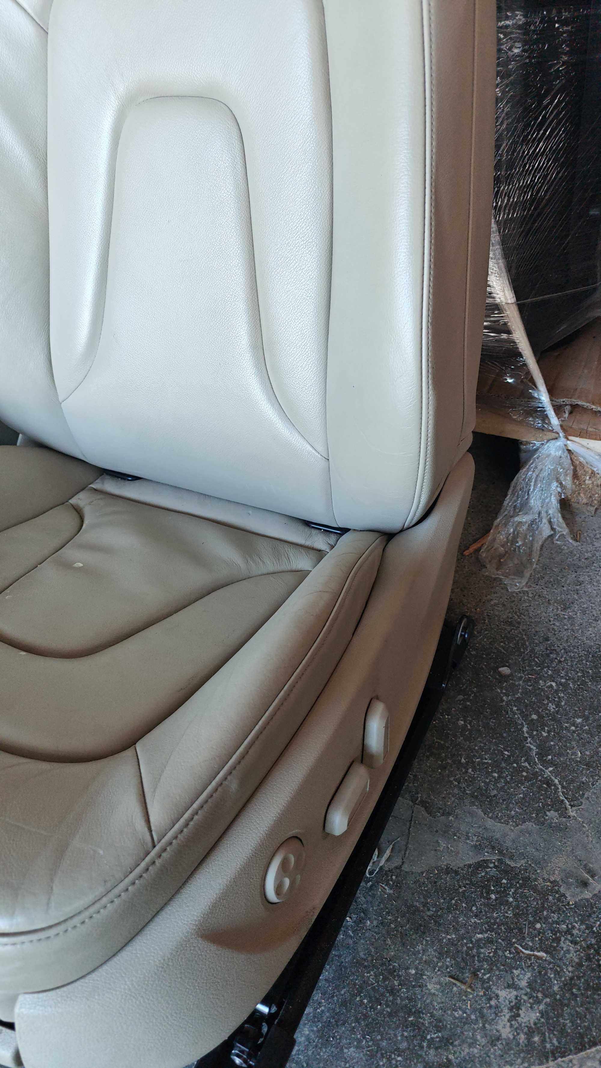 ТОП! Запазен бежов салон Audi A4 A5 4врати комби седан Ел подгрев N366