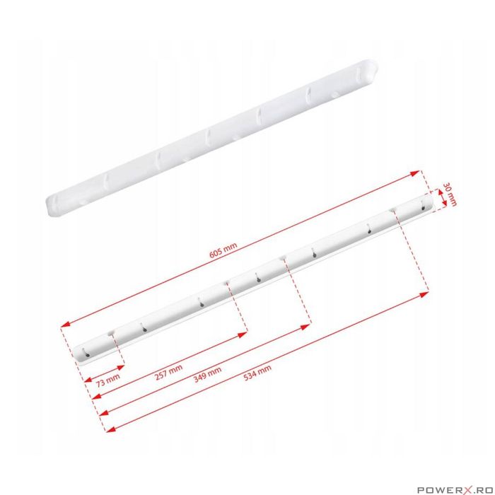 Uscator rufe de tavan 7x100 cm Sepio