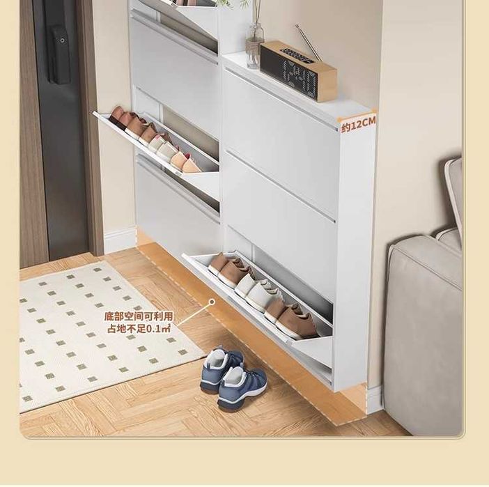 Шкафы для прихожки/ ултратонкие обувницы из металла/ настенные