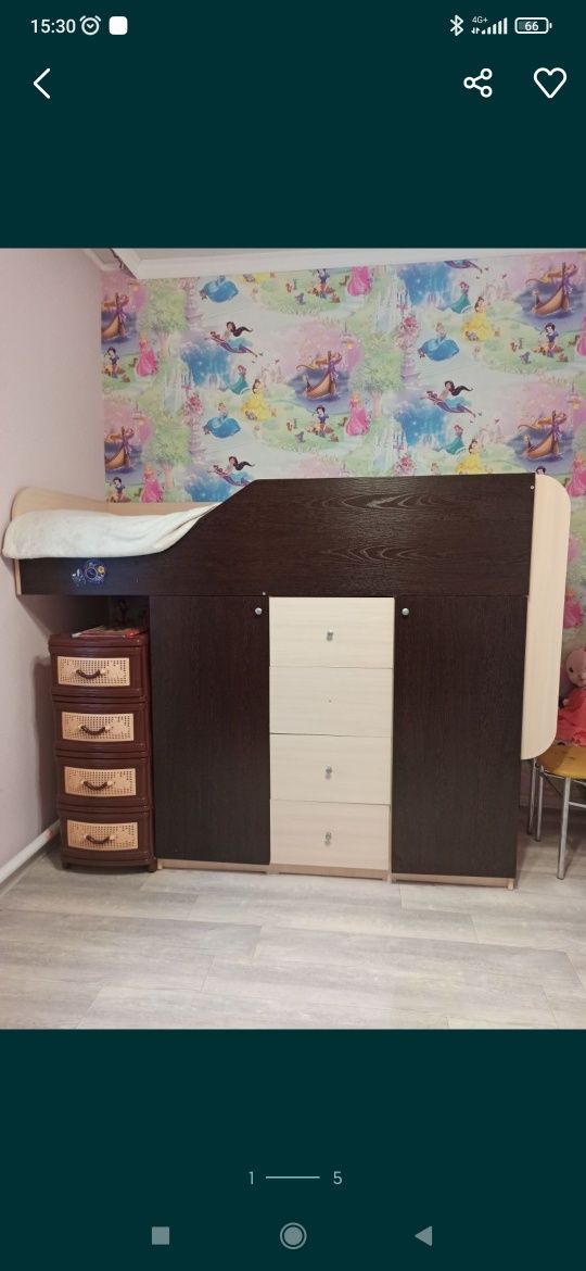 Продаю кровать со шкафом