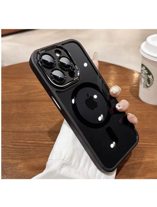 Iphone 13/14/15/16/17 PRO MAX PLUS AIR Husa Magsafe Spate Fumuriu Came