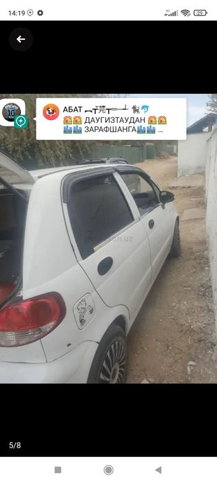 Matiz sotiladi holati yaxshi